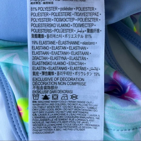 •Hurley• Girl’s Cropped Floral Tank Top - Size Large (12-13 Years) - Picture 6 of 7